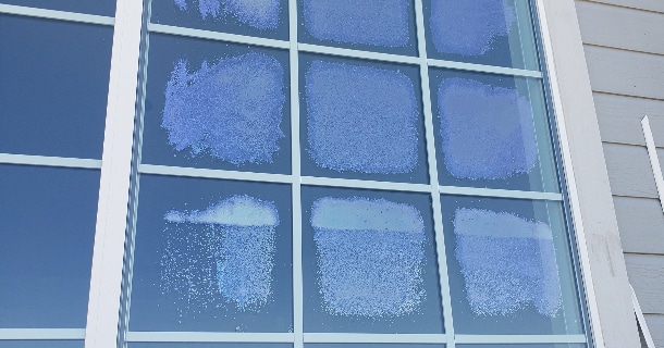 Foggy glass windows